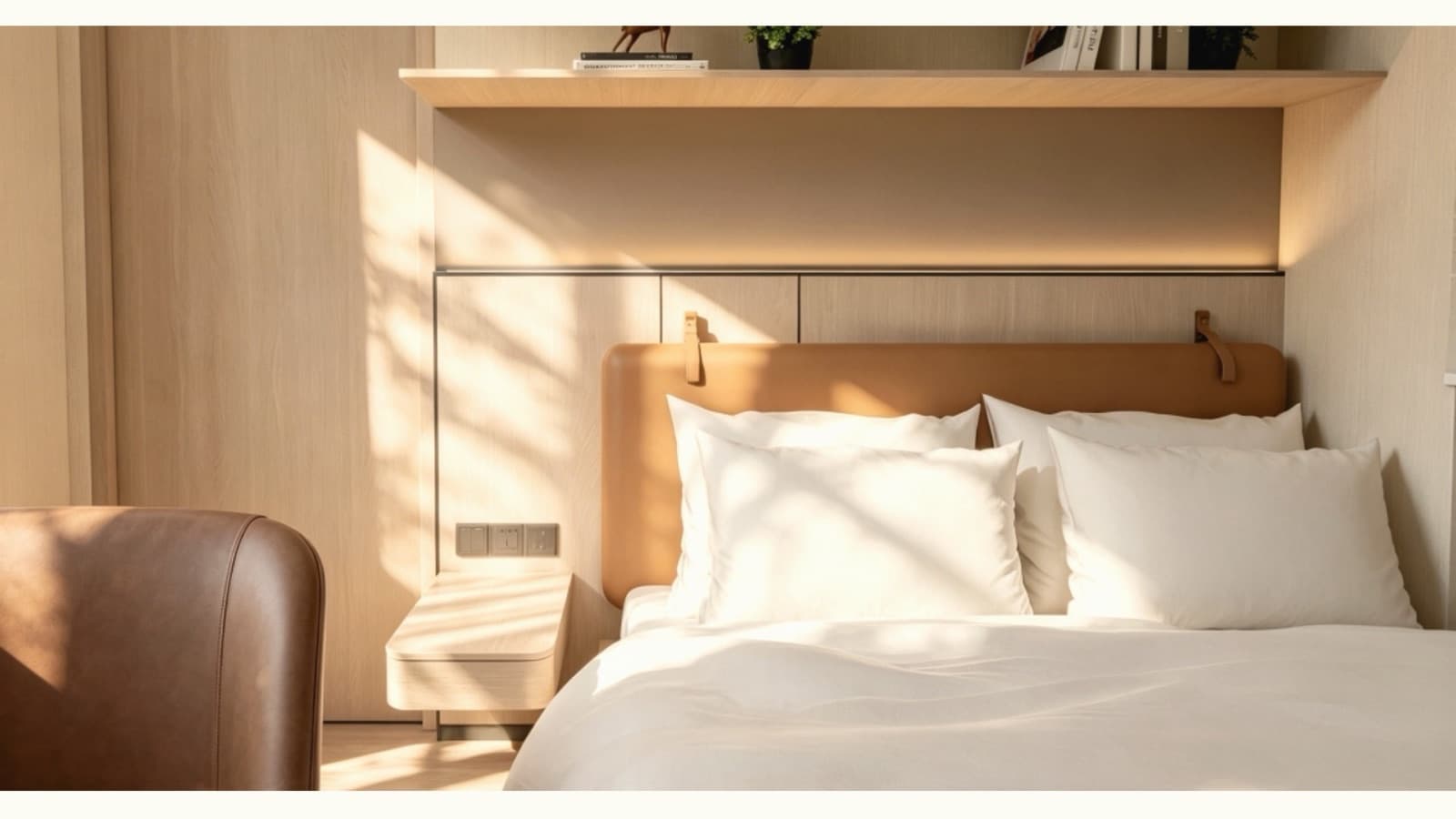 Artist's impression — the Elementa Studio bedroom. Indicative only.